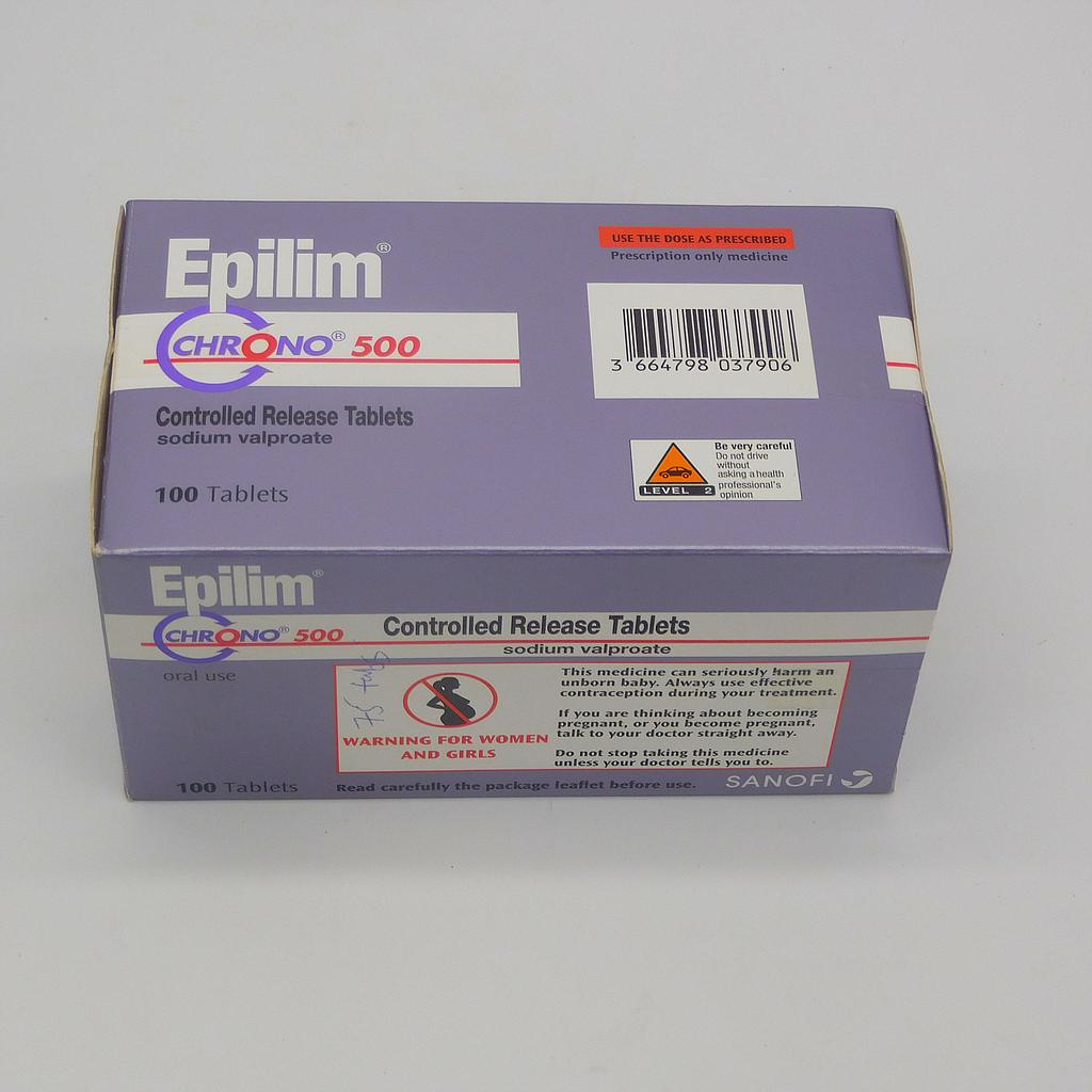 Sodium Valproate 500mg Tablets (Epilim 500)