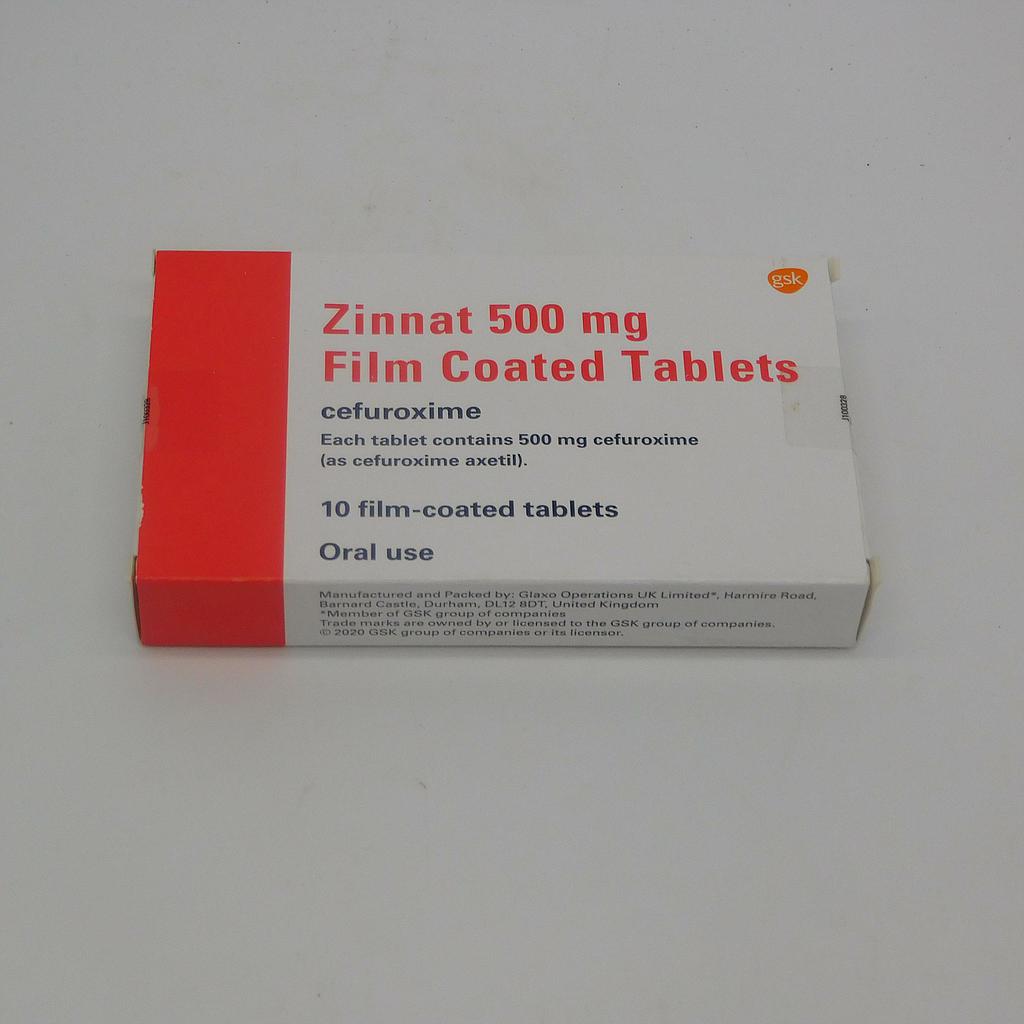 Cefuroxime Axetil 500mg Tablets (Zinnat)