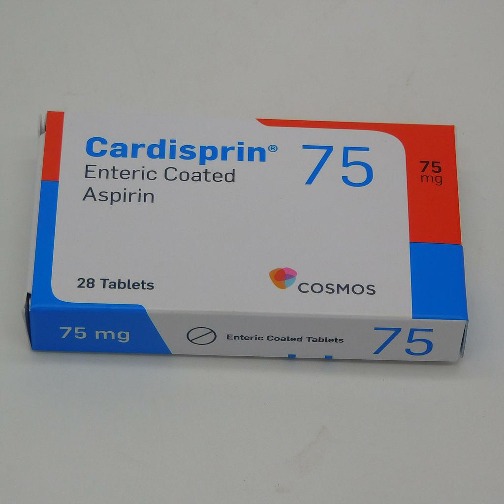 Acetylsalicylic Acid BP 75mg Tablets (Cardisprin)