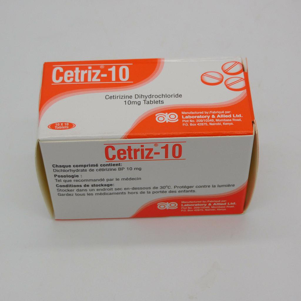 Cetirizine 10mg Tablets (Cetriz)
