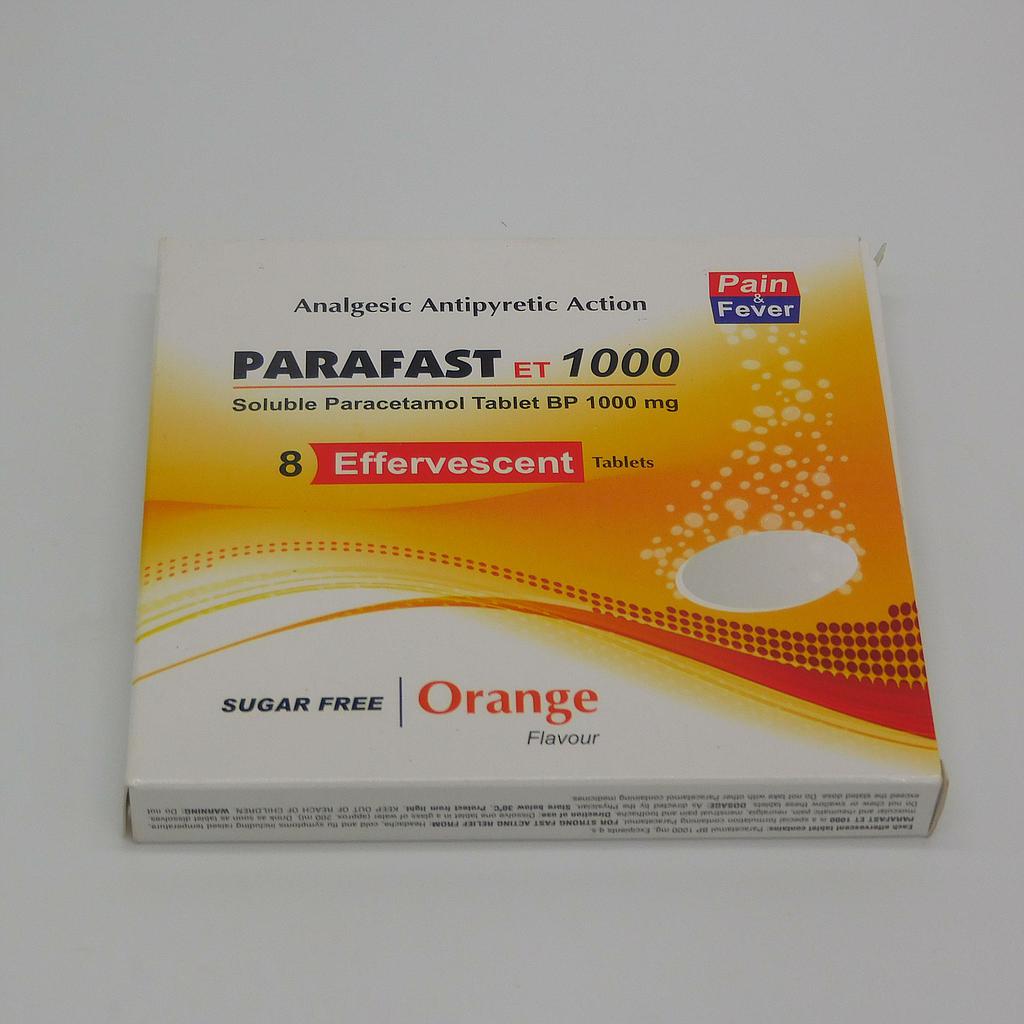 Paraflash Effervesent 1g Tablets