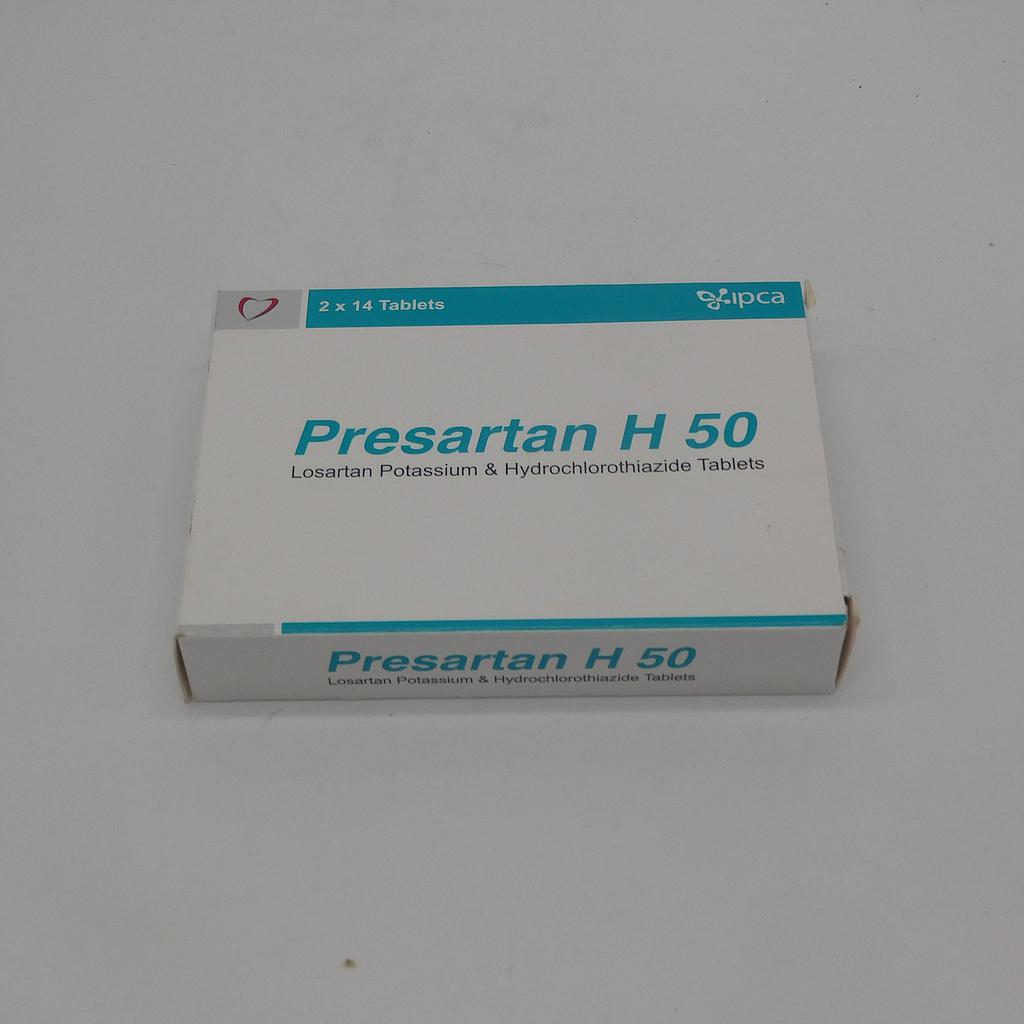 Losartan 50mg/HCTZ 12.5mg Tablets (Presartan H 50)