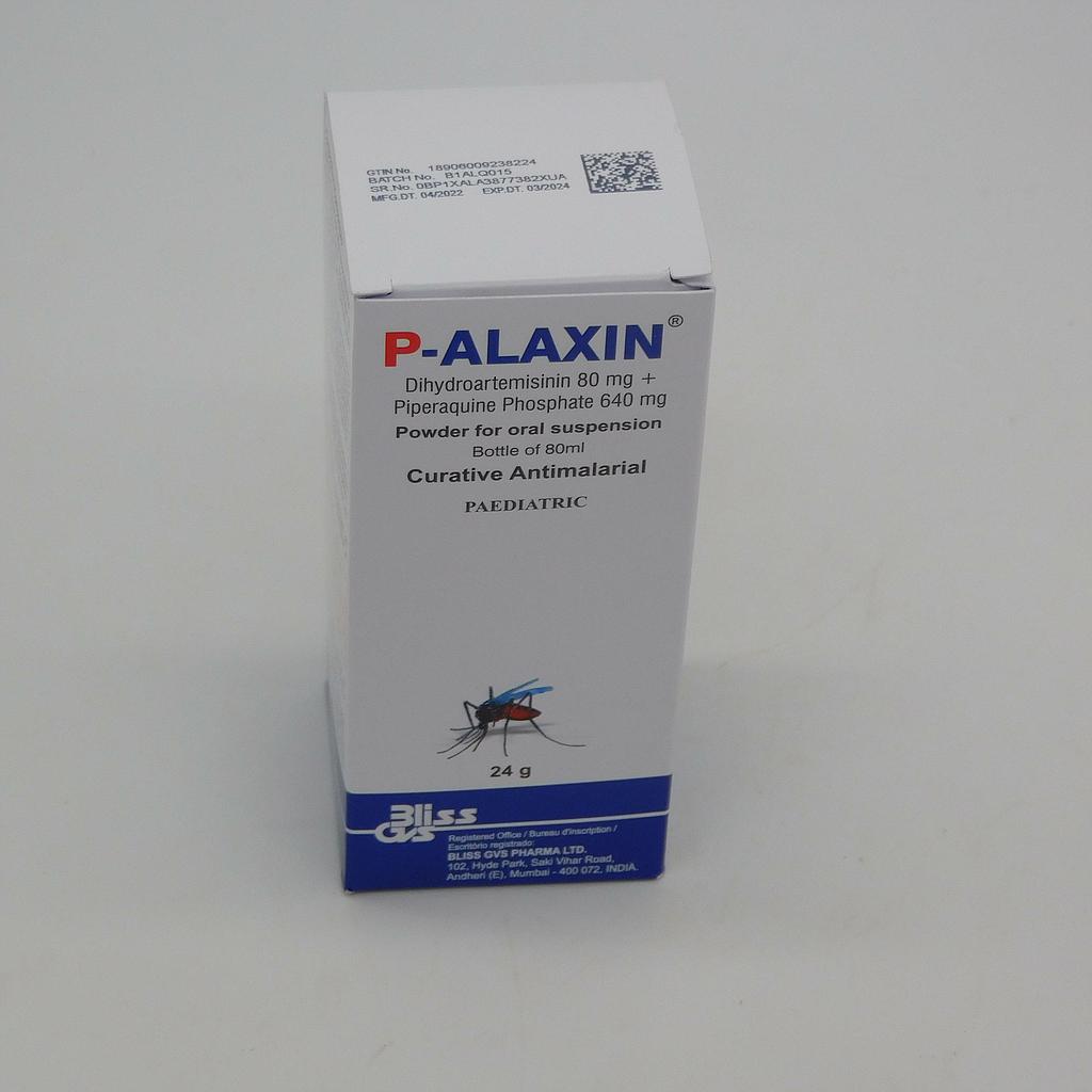 Dihydroartemisinin 80mg/80ml Piperaquine 640mg/80ml Suspension 80ml (P-Alaxin)