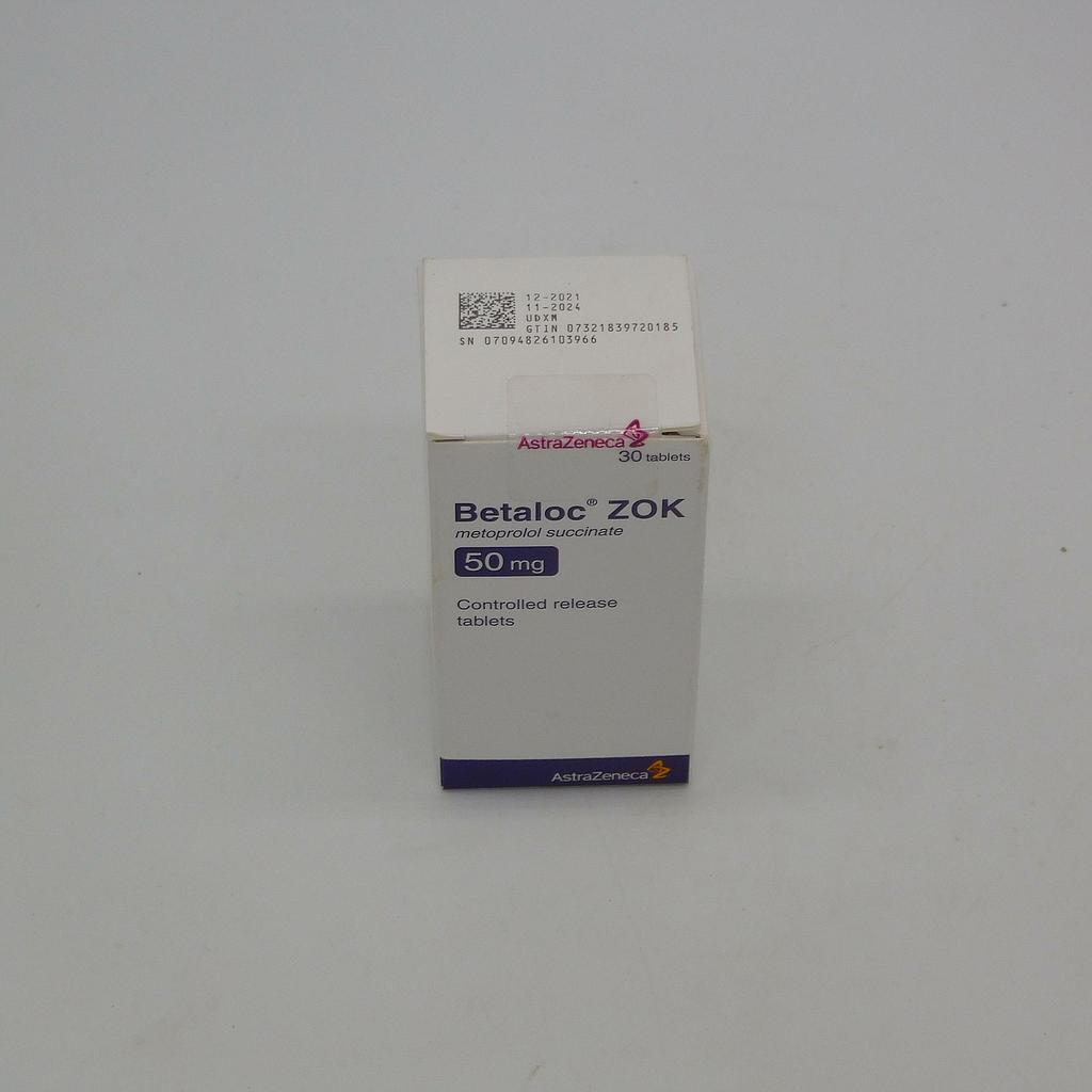 Metoprolol 50mg Tablets (Betaloc Zok)