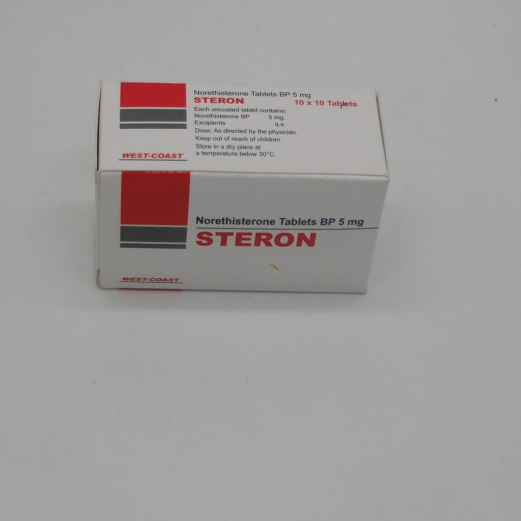 Norethisterone 5mg Tablets (Steron)