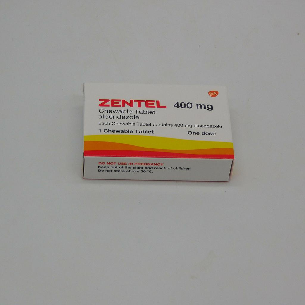 Albendazole 400mg Tablets (Zentel)