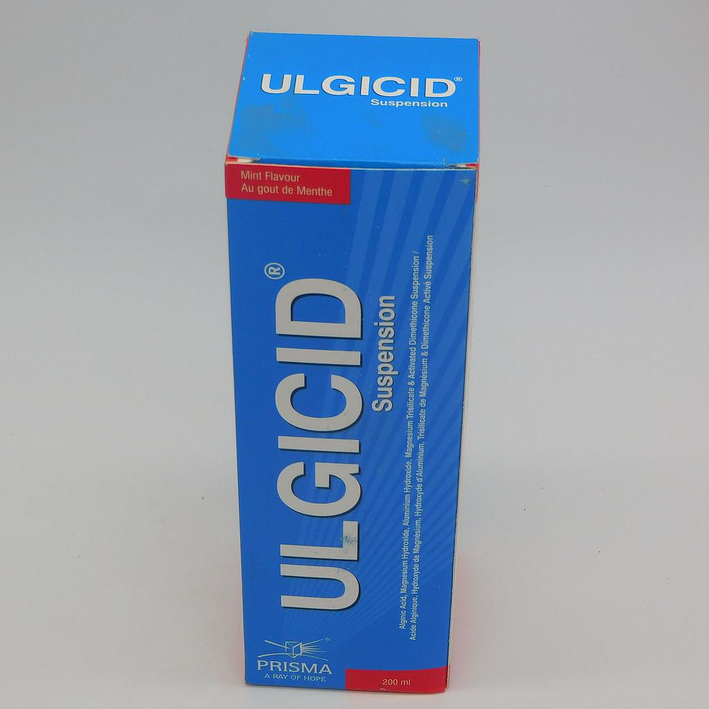 Alginic Acid/Magnesium Hydroxide/Aluminum Hydroxide Suspension 200ml (Ulgicid Mint Flavour)