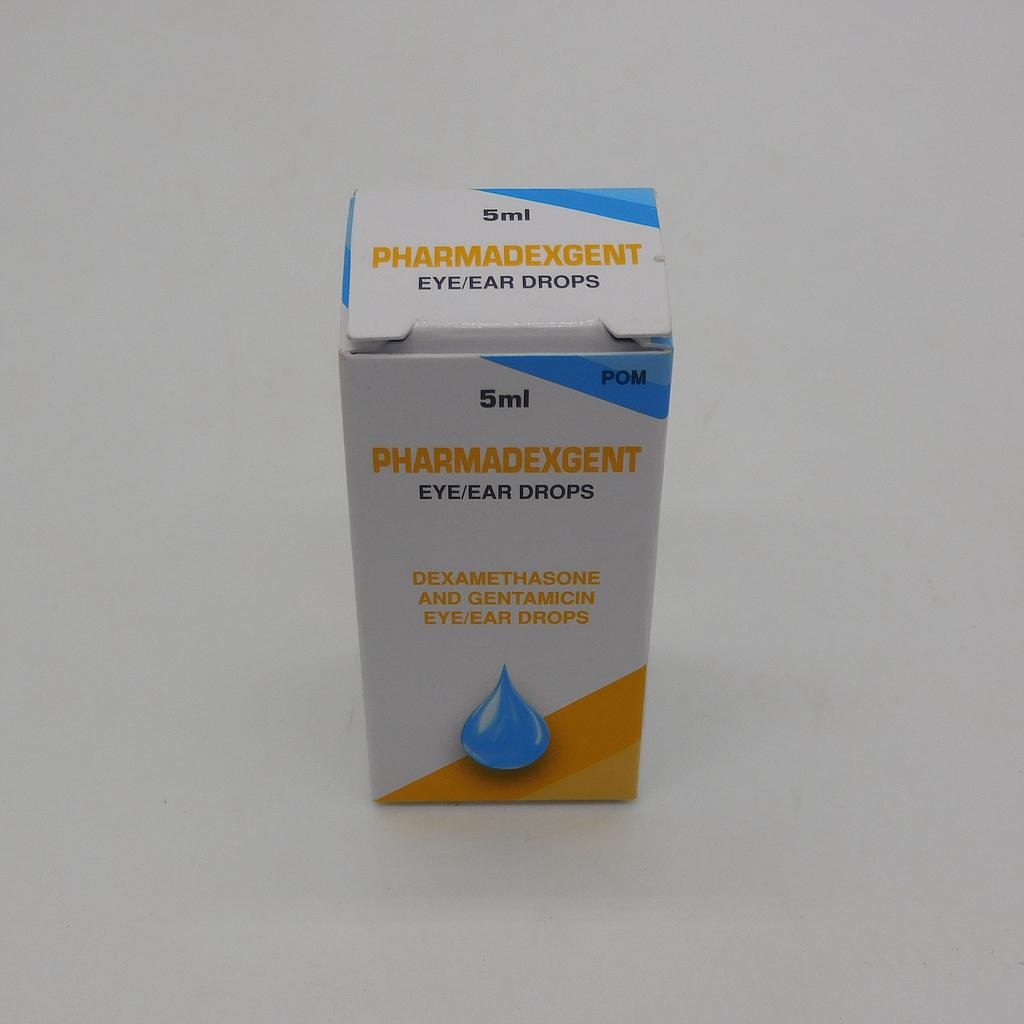 Gentamycin Sulfate/Dexamethasone Sodium Phosphate Eye/Ear Drops 5ml (Pharmadexgent) 