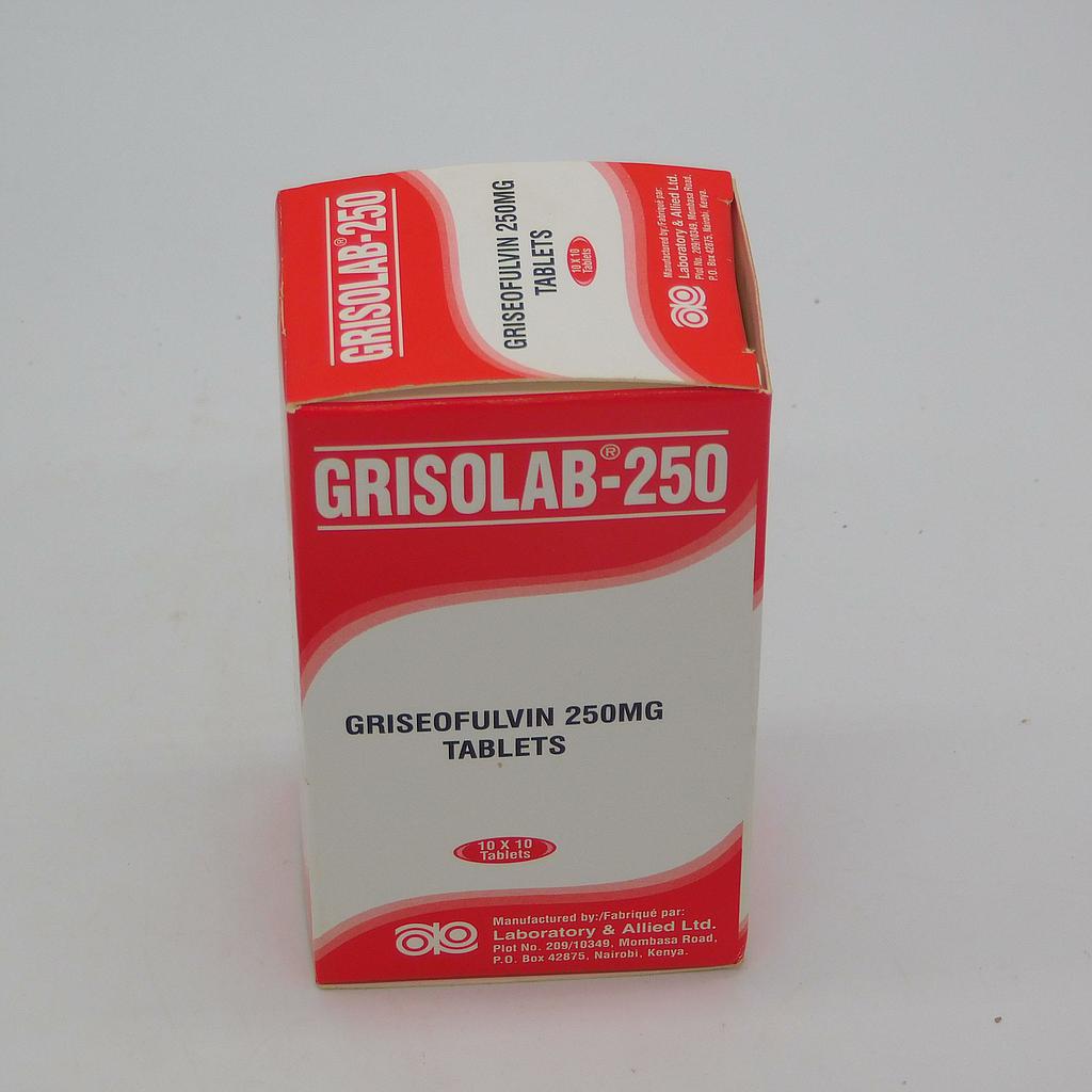 Griseofulvin 250mg Blister Tablets (Grisolab) 