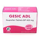 Ibuprofen 400mg Tablets Blisters (Gesic Adl)