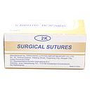 Catgut Surgical Sutures 40mm with Single Needle 75cm Size 2/0 Reverse Cutting (2K)