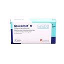 Glibenclamide/Metformin 5/500mg Tablets (Glucomet N) 