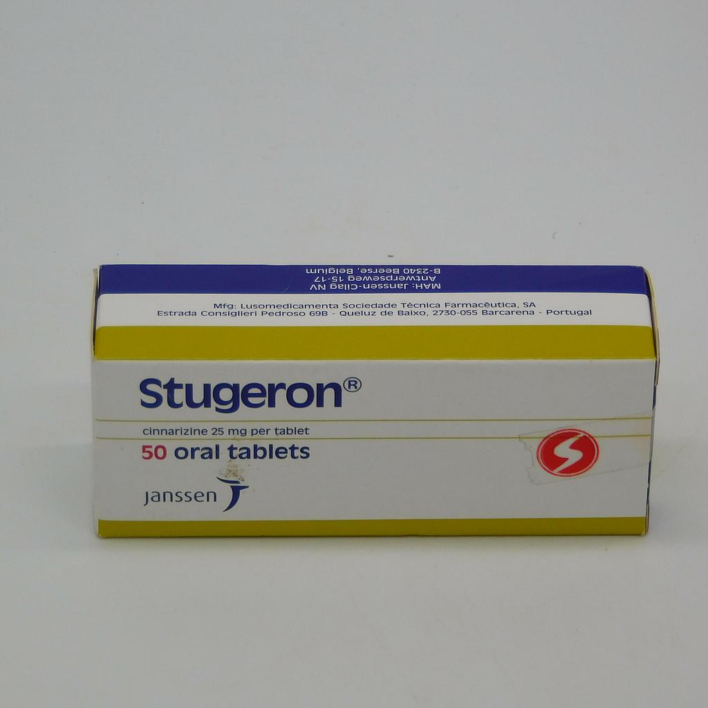 Cinnarizine 25mg Tablets (Stugeron)