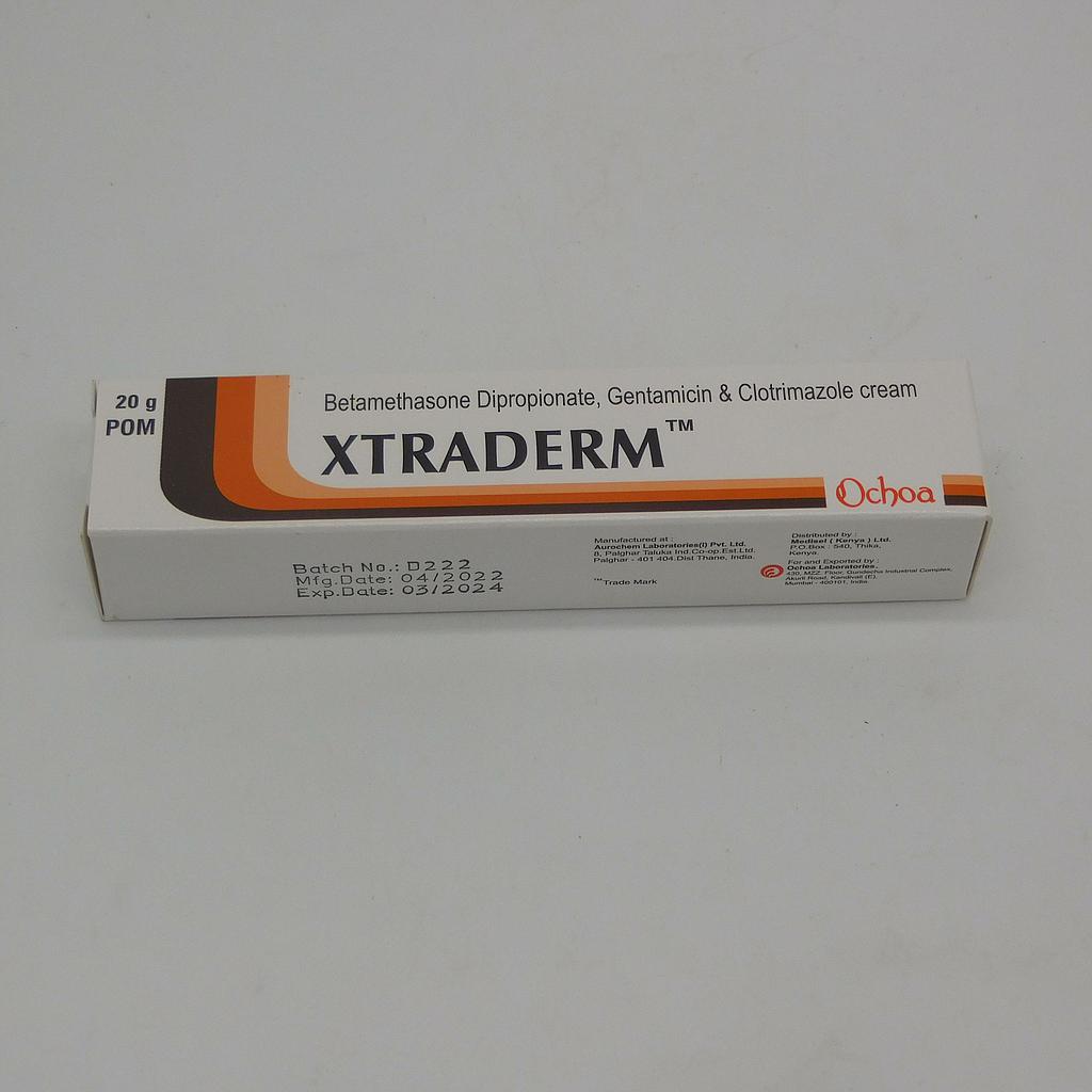Betamethasone/Gentamycin/Clotrimazole Cream 20g (Xtraderm)
