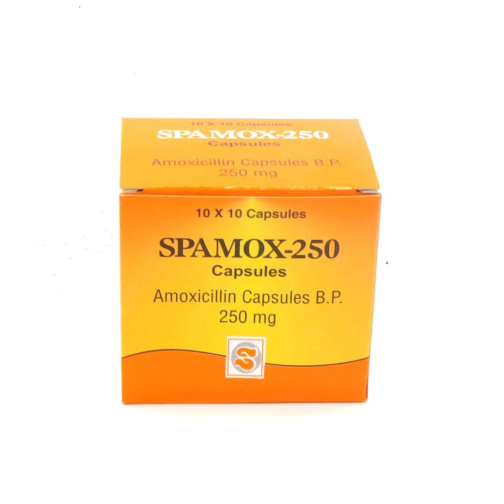 Amoxicillin 250mg Capsules (Spamox)