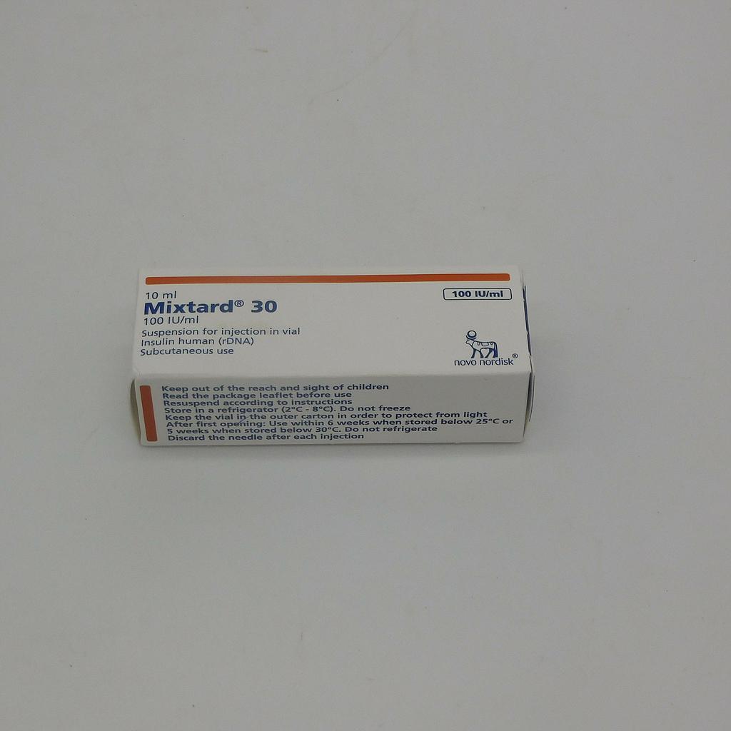 Human Insulin Injection 3.5mg/ml Vial 10ml (Mixtard 30)