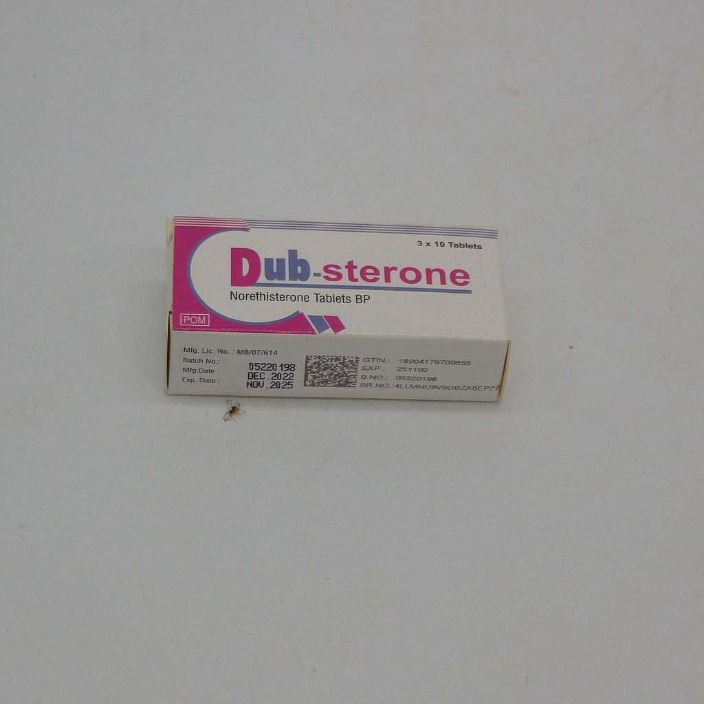 Norethisterone 5mg Tablets (Dub-Steron)