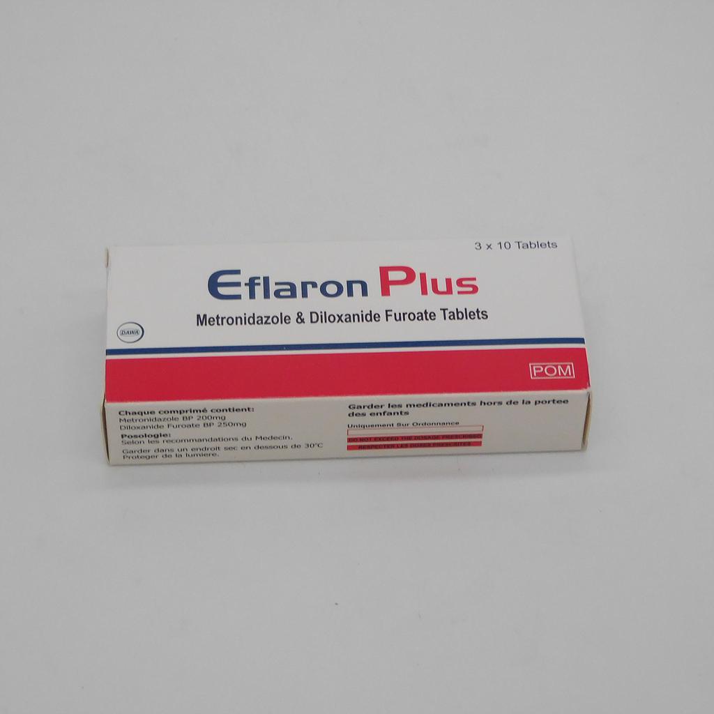 Metronidazole/Diloxanide 200/250mg Tablets (Eflaron Plus)