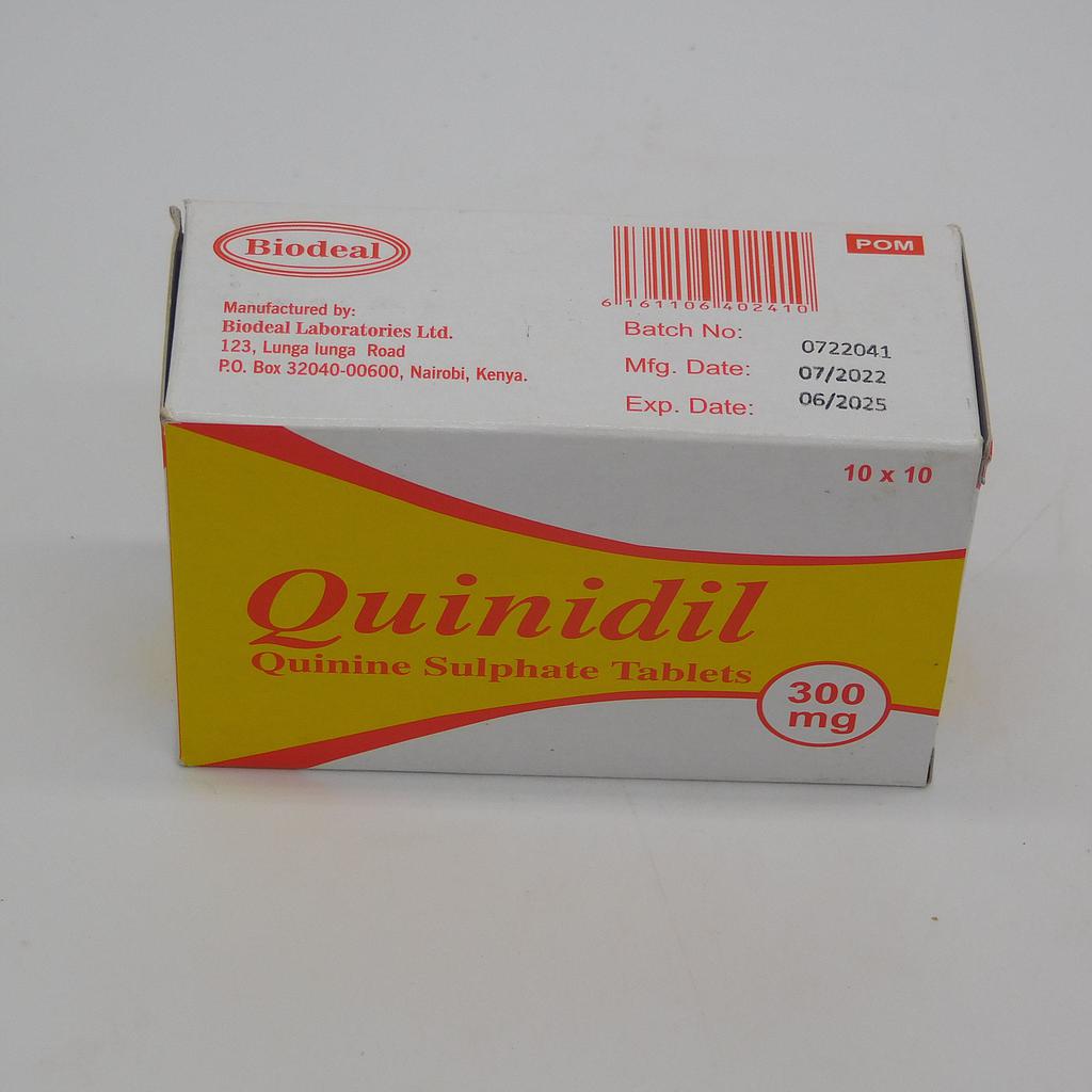 Quinine Sulphate 300mg Tablets (Quinidil)