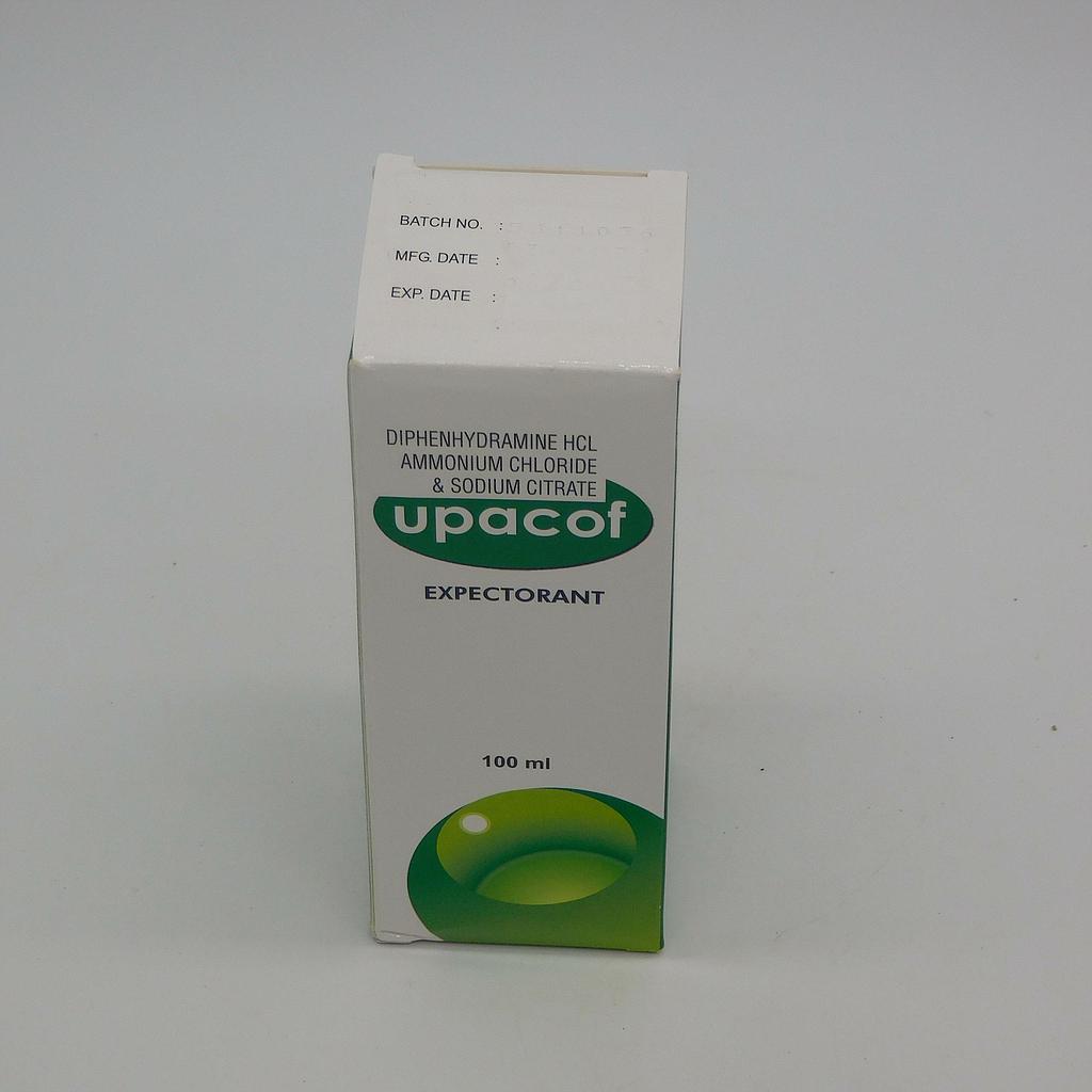 Diphenhydramine HCl Ammonium Chloride Sodium Citrate Syrup 100ml (Upacof Expectorant)