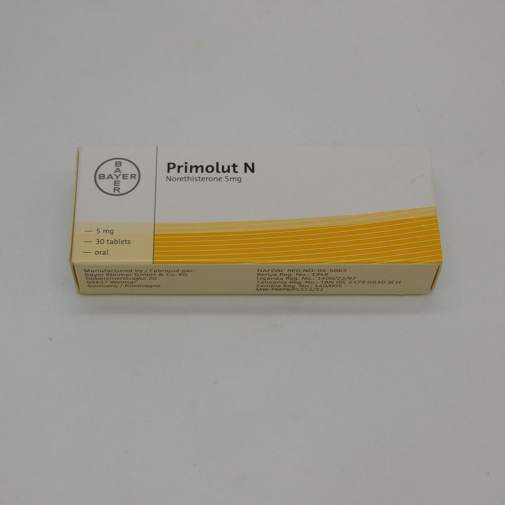 Norethisterone 5mg Tablets (Primolut N)