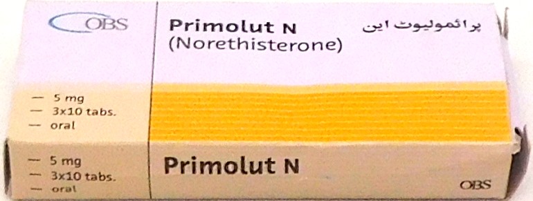 Norethisterone 5mg Tablets (Primolut N)