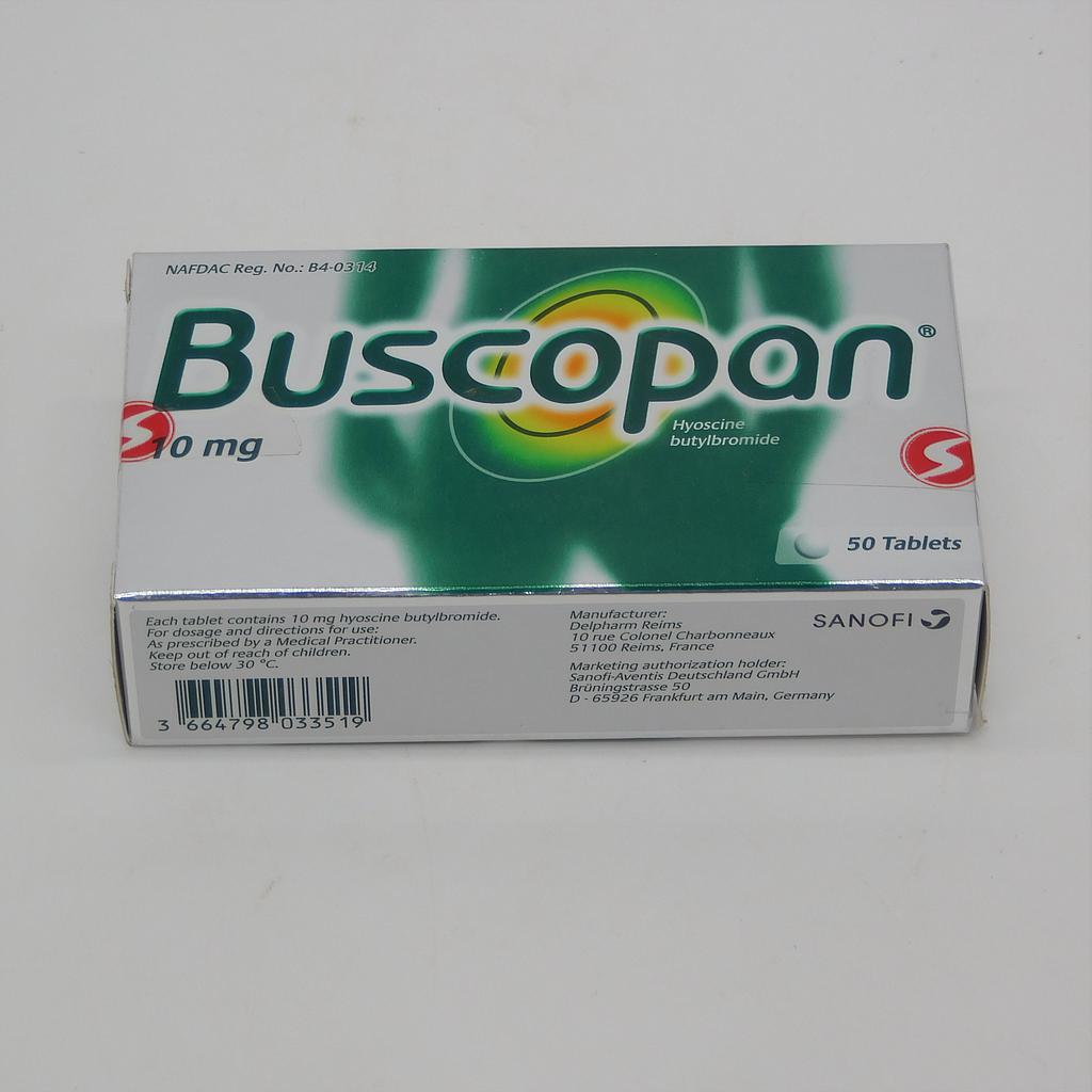 Hyoscine Butylbromide 10mg Tablets (Buscopan)