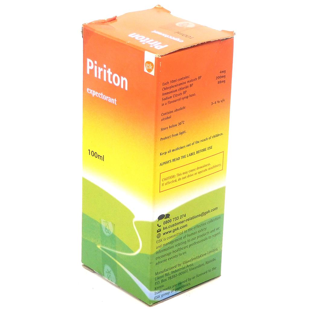 Chlorpheniramine Expectorant Syrup 100ml (Piriton)