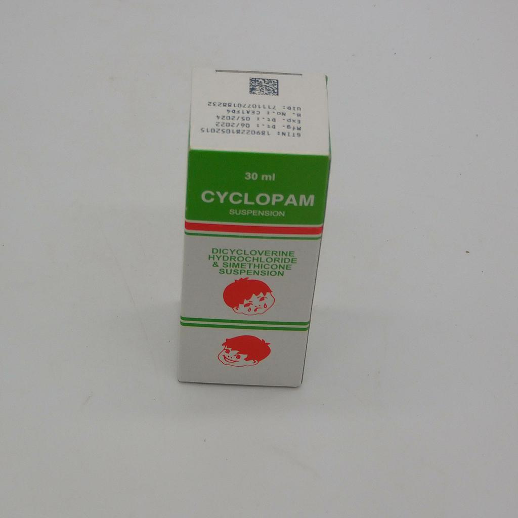 Dicycloverine/Simethicone 10/40mg Suspension 30ml (Cyclopam)
