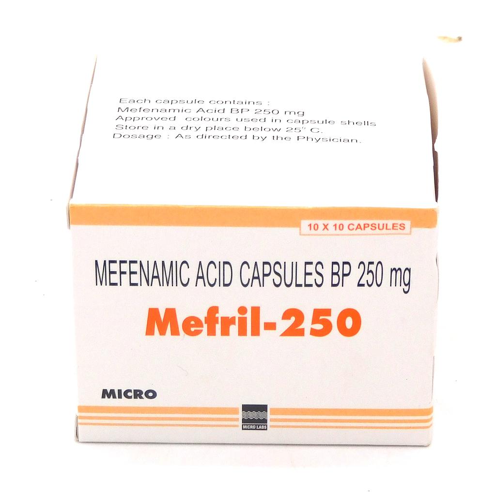 Mefenamic Acid 250mg Capsules (Mefril-250)