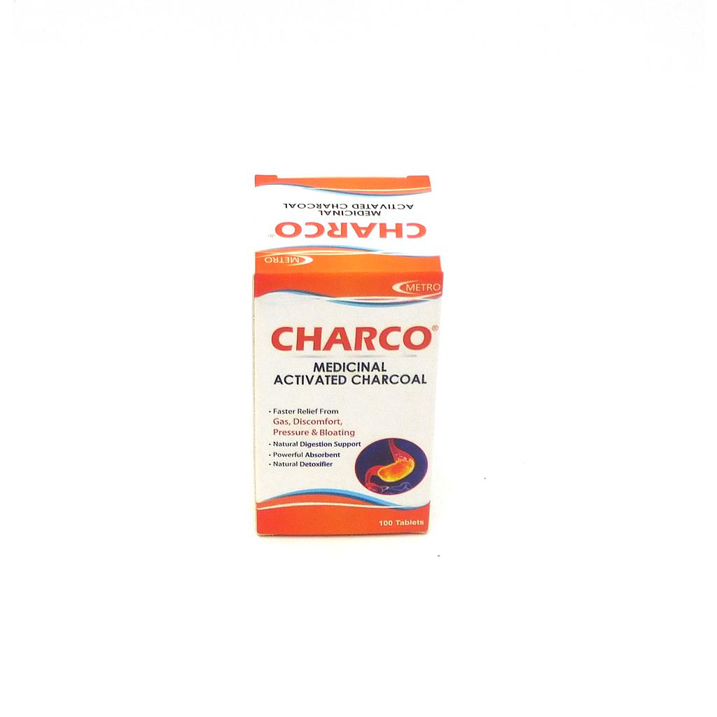 Activated Charcoal 250mg Tablets (Charco)