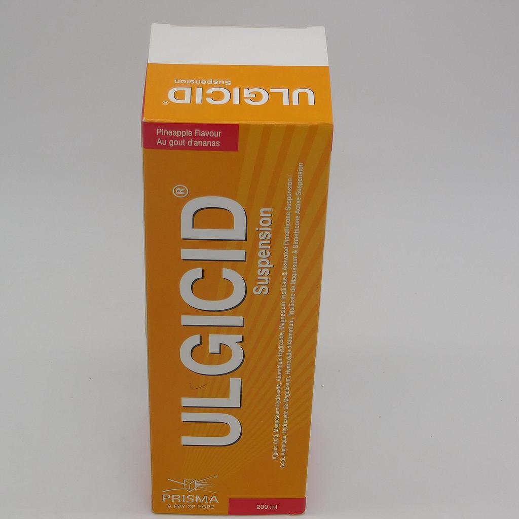 Alginic Acid/Magnesium Hydroxide/Aluminum Hydroxide Suspension 200ml (Ulgicid Pineapple Flavour)