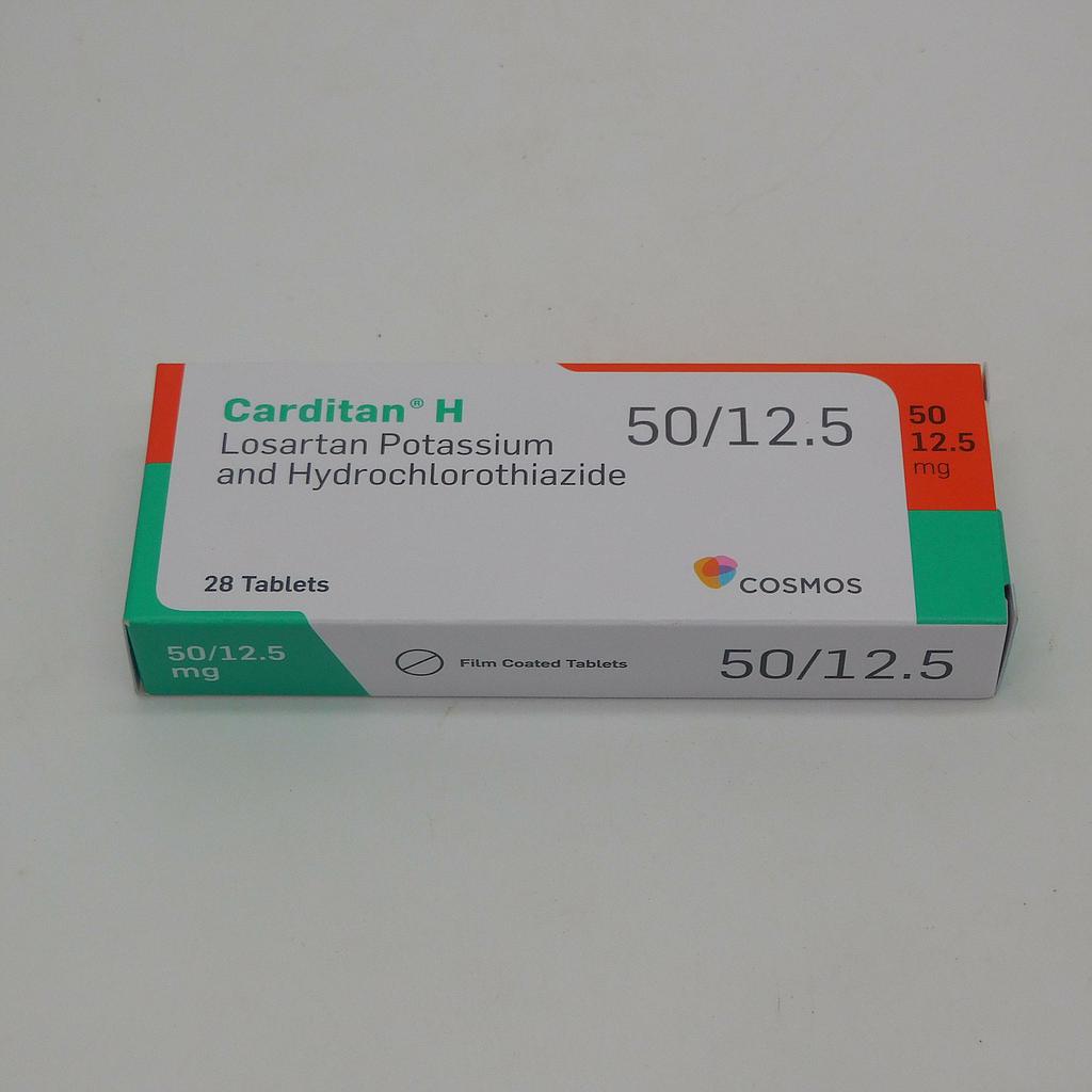 Losartan 50mg/HCTZ 12.5mg Tablets (Carditan H)