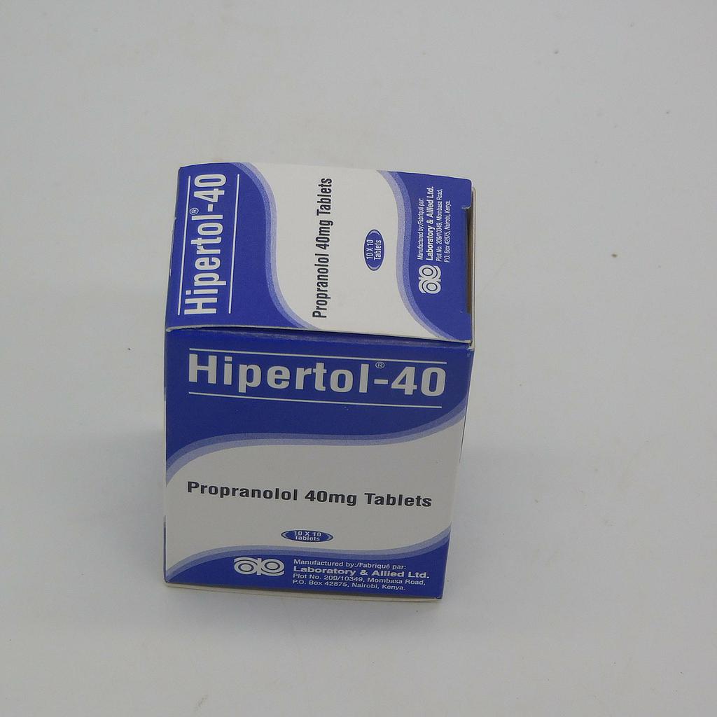 Propranolol 40mg Tablets (Hipertol 40)