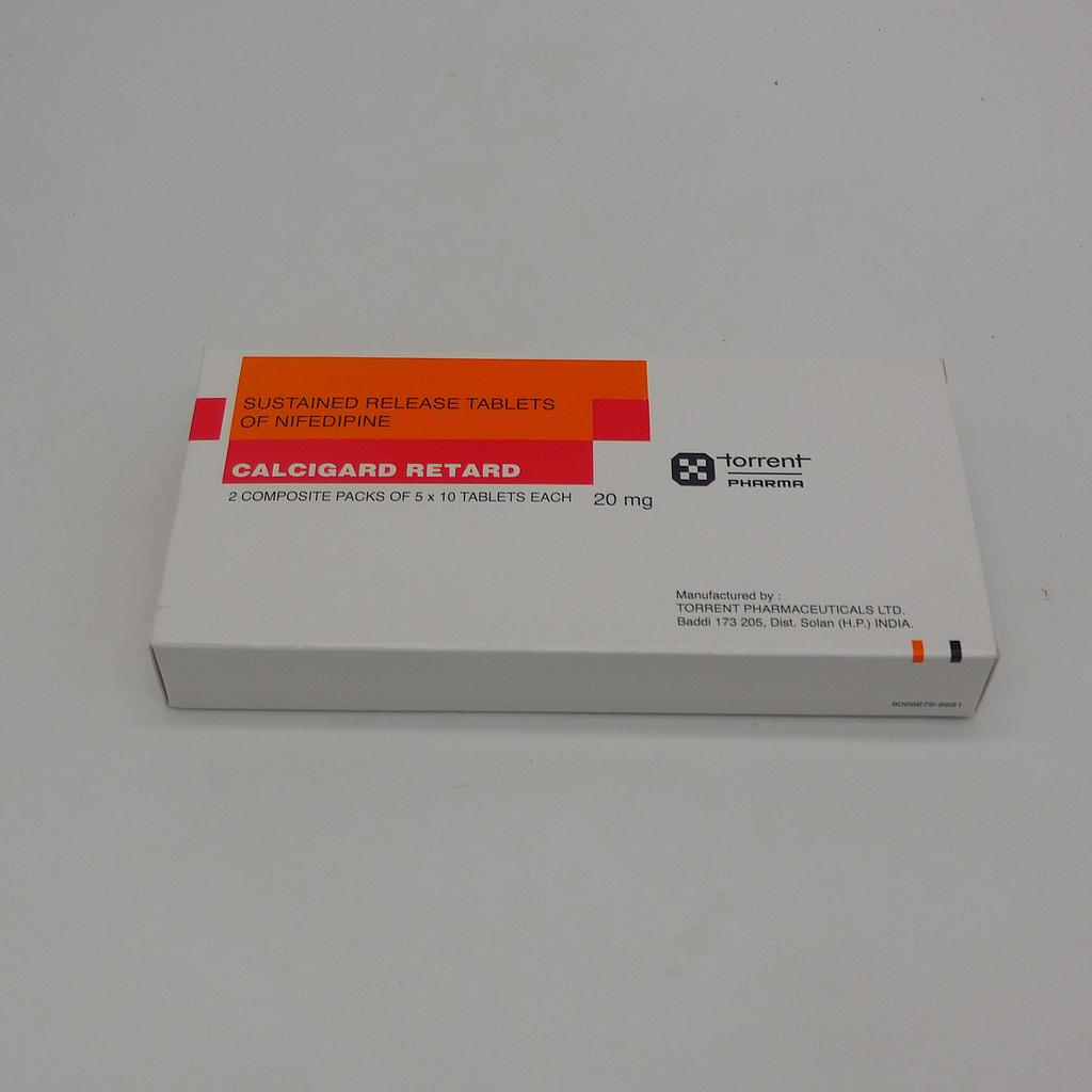Nifedipine 20mg Tablets (Calcigard Retard)