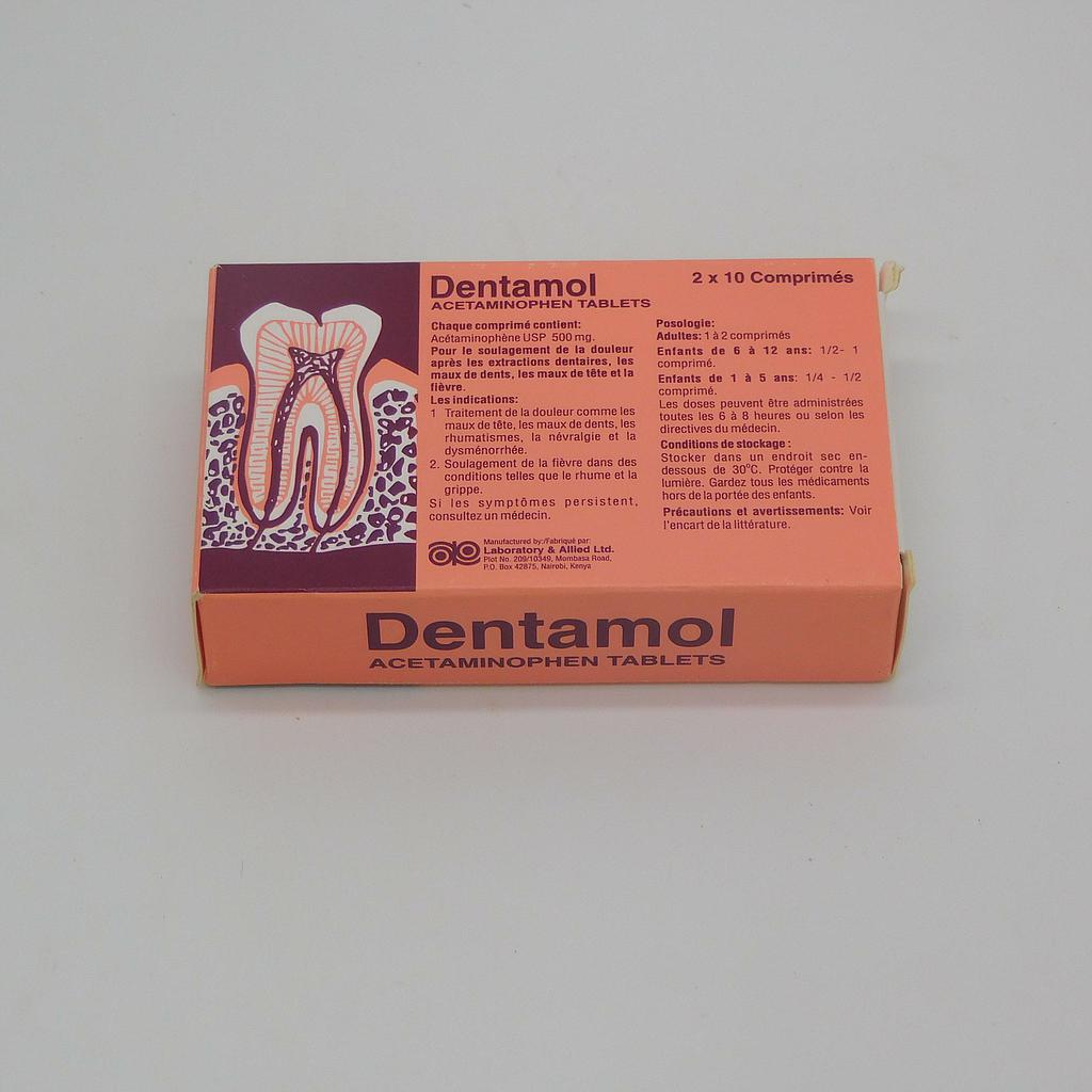 Acetaminophen 500mg Tablets (Dentamol)