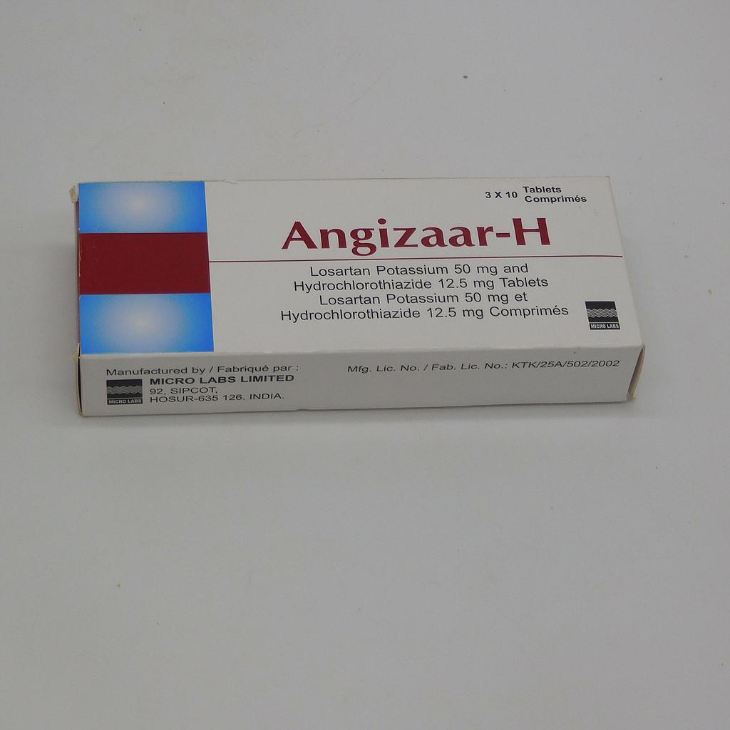 Losartan 50mg/HCTZ 12.5mg Tablets (Angizaar H )