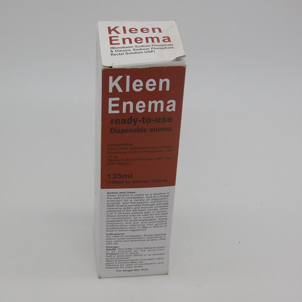 Sodium Phosphate Rectal Solution 135ml (Kleen Enema)