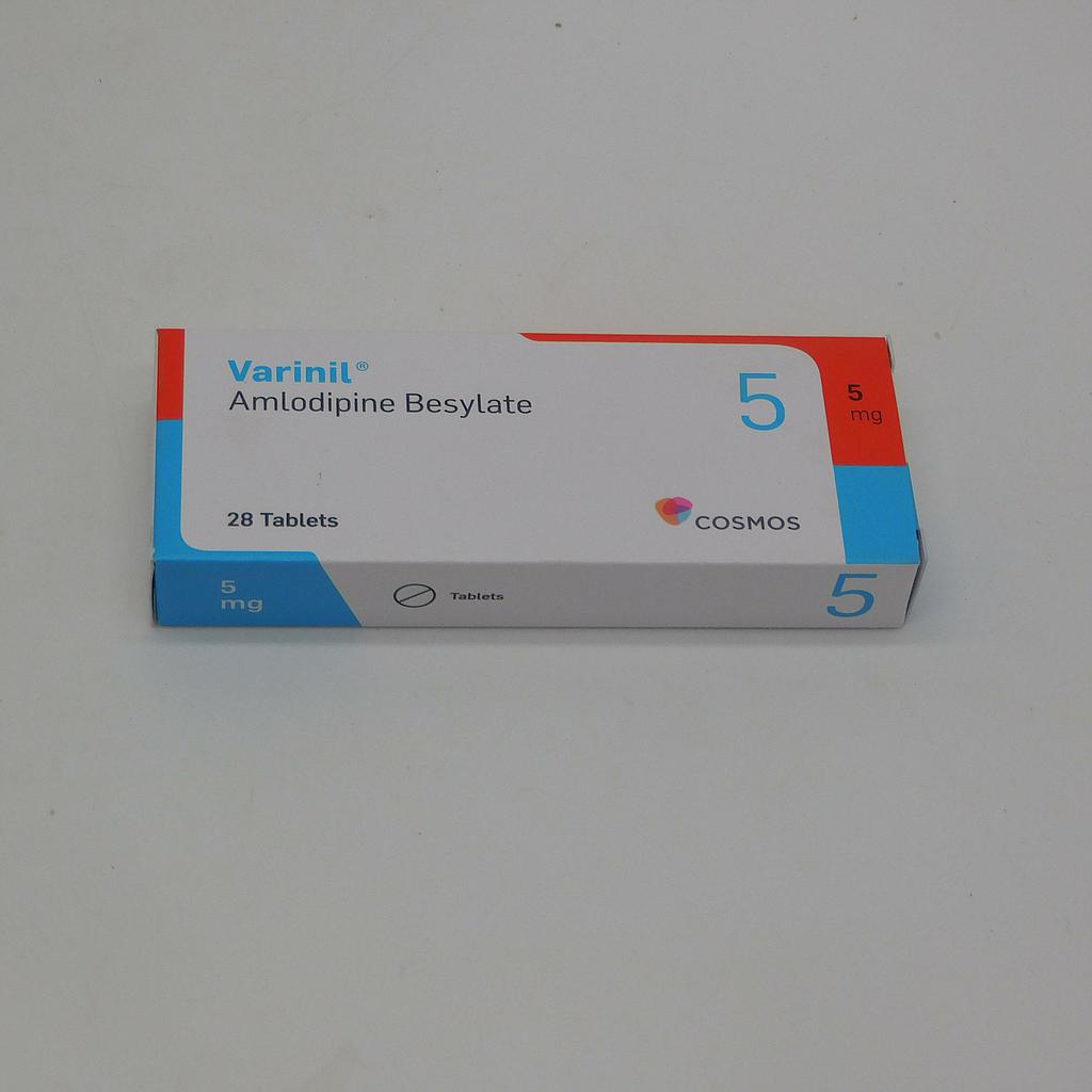 Amlodipine Besylate 5mg Tablets (Varinil)