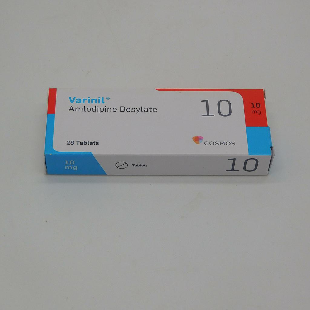 Amlodipine Besylate 10mg Tablets (Varinil)