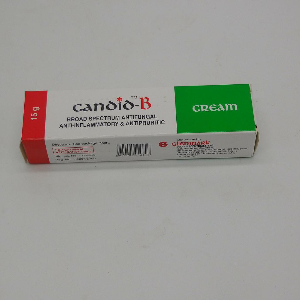 Clotrimazole/Betamethasone 1%/0.025% w/w Cream 15g (Candid B)