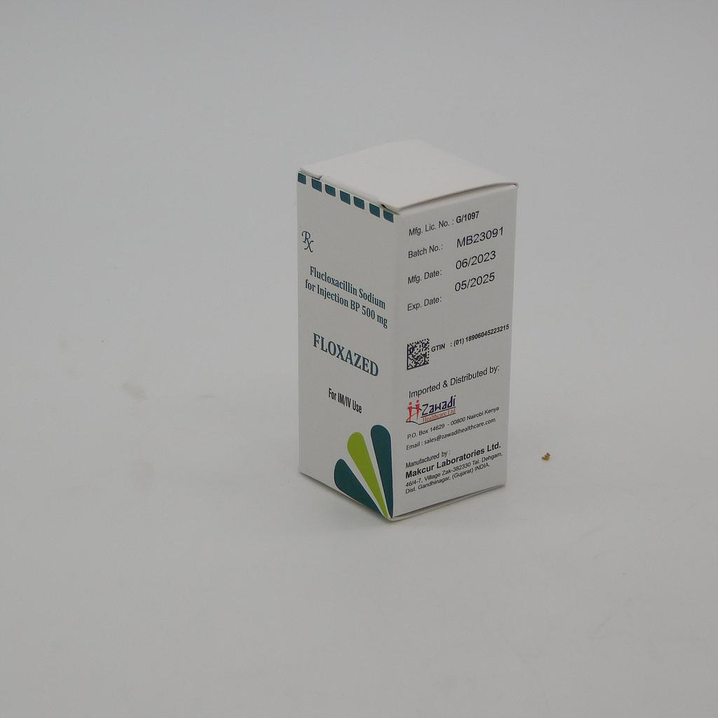 Flucloxacillin 500mg Injection Vial (Floxazed)