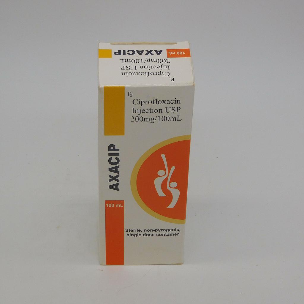 Ciprofloxacin 200mg/100ml Infusion Bottle (Axacip)
