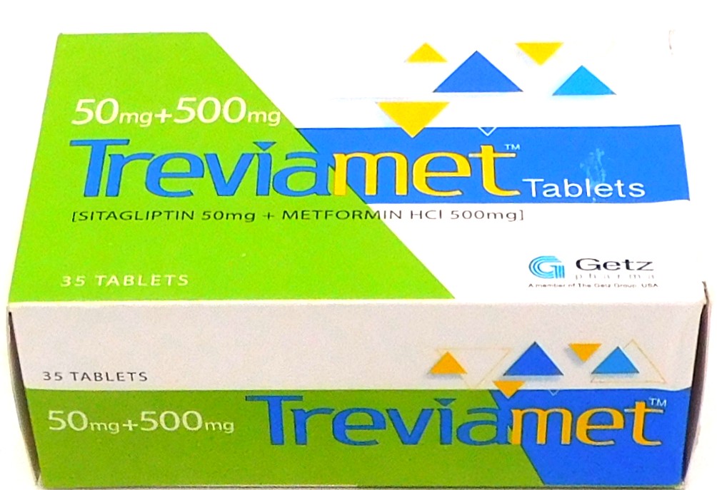 Sitagliptin/Metformin 50mg/500mg Tablets (Treviamet)