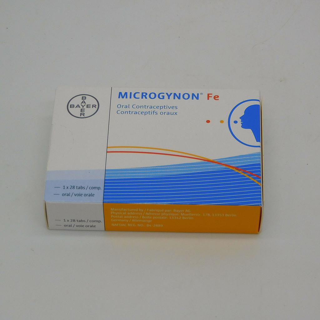 Levonorgestrel/Ethinylestradiol 0.15mg/0.03mg Tablets (Microgynon Fe)