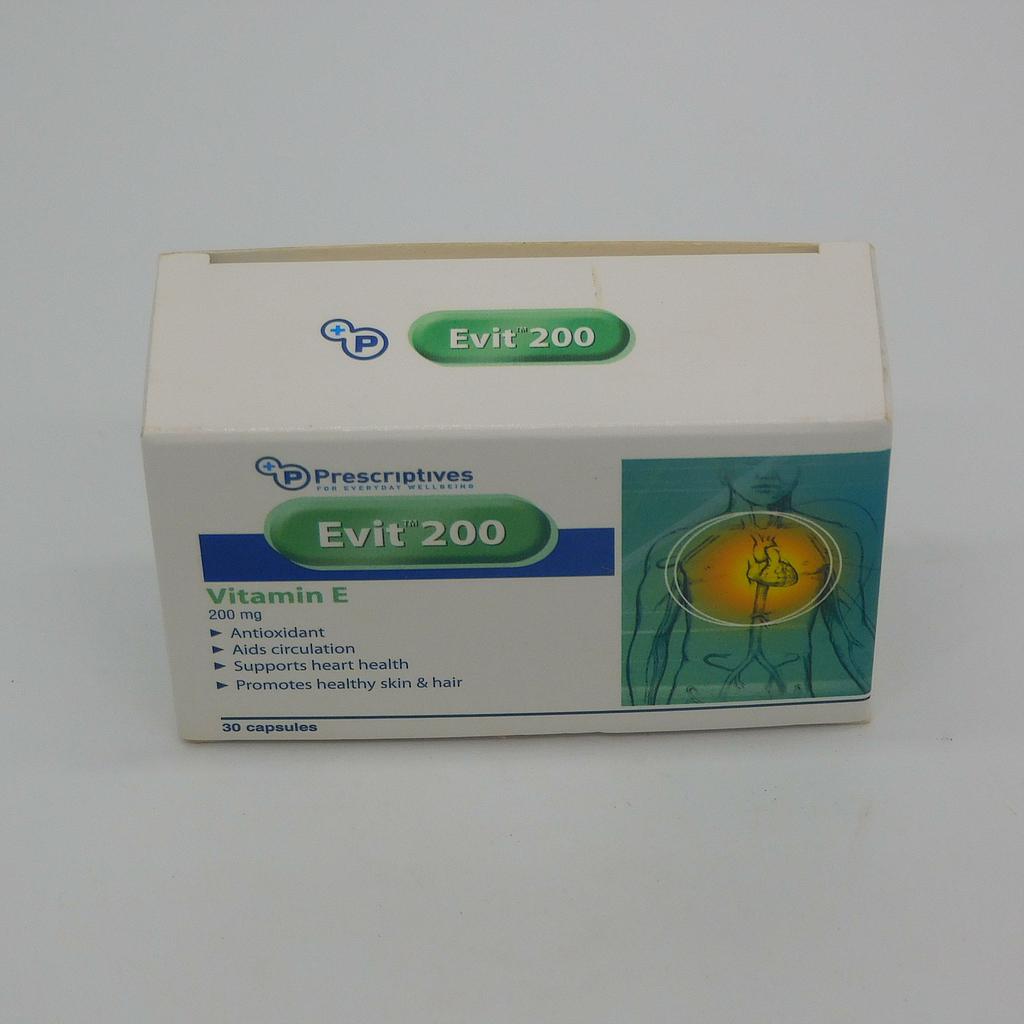 Vitamin E 200mg Capsules (Evit)