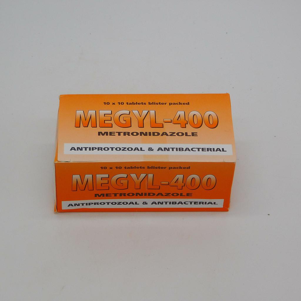 Metronidazole 400mg Tablets Blister (Megyl-400)