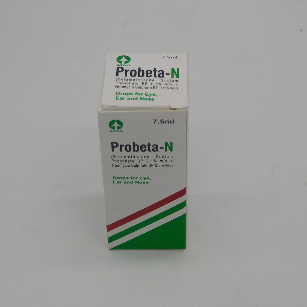 Betamethasone/Neomycin Drops 7.5ml, 0.1%/0.5%w/v (Probeta N)