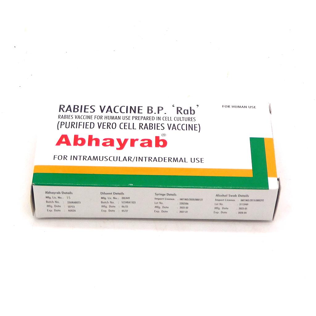 Anti Rabbies Vaccine 0.5ml Vial (Abhyrab)