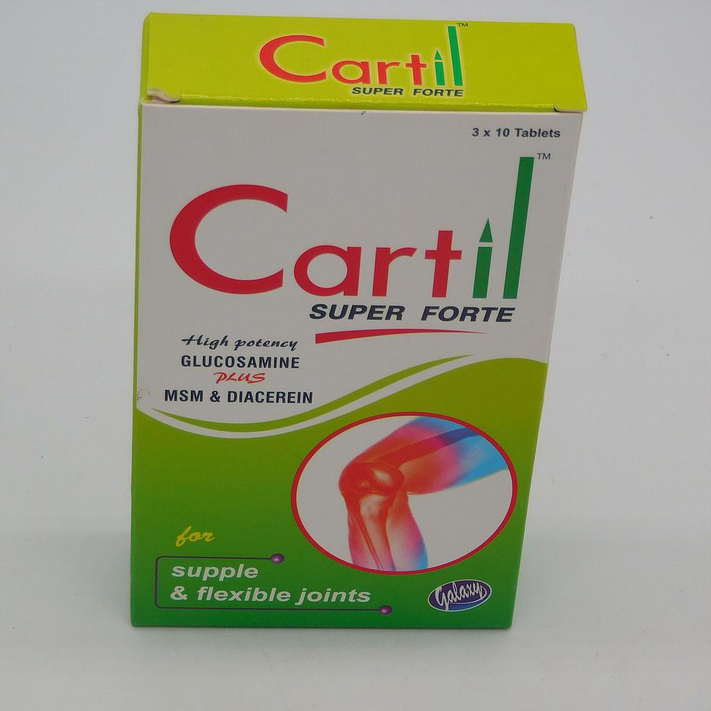 Glucosamine/MSM/Diacerein Tablets (Cartil Super Forte)